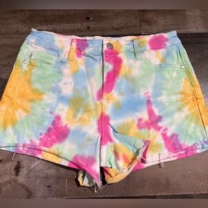Judy Blue‎ Tie Dye Women Jean Shorts- Medium